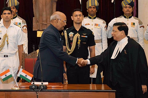 Justice Dipak Misra sworn in as 45th Chief Justice of India