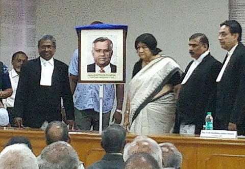 Portrait of late Justice SR Pandian unveiled in Madras High Court