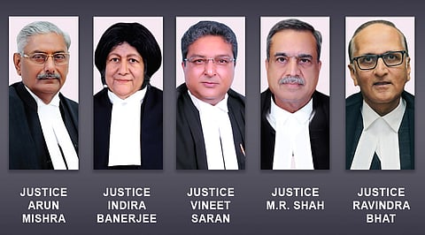 Constitution Bench headed by Justice Arun Mishra to hear five cases starting October 15