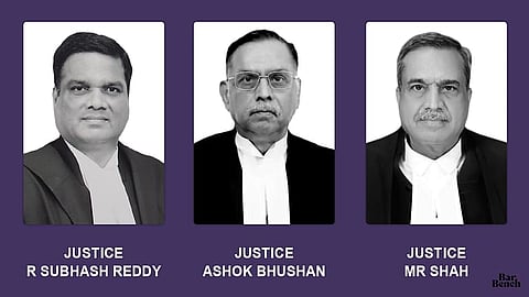 Justices R Subhash Reddy, Ashok Bhushan and MR Shah