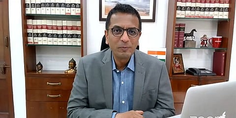 Justice DY Chandrachud during e-inauguration of e-committee's new website