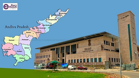 Andhra Pradesh map and AP High court