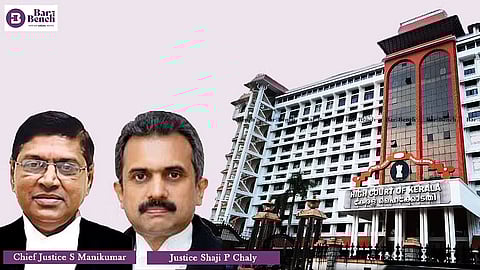 Chief Justice S Manikumar and Justice Shaji P Chaly with Kerala HC