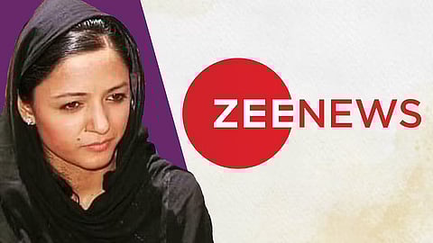 hehla Rashid and Zee news