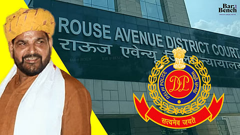 दिल्ली पुलिस ने बीजेपी सांसद बृजभूषण शरण सिंह के खिलाफ शील भंग करने, पीछा करने के आरोप में चार्जशीट दाखिल की