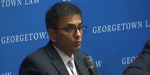 CJI DY Chandrachud at Georgetown University, Washington D.C