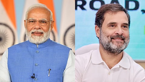 Rahul Gandhi and Narendra Modi