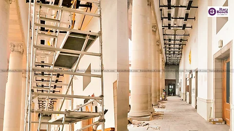 AC work in progress at Supreme Court corridors
