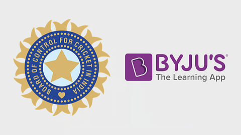 BCCI and Byju's logos