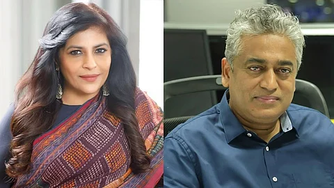 Shazia Ilmi and Rajdeep Sardesai