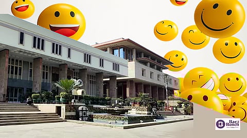 Delhi High Court with laugh/smile emojis