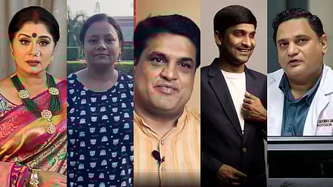 Sudha chandran, Arunima Sinha, H Boniface Prabhu, Srikanth Bolla and Dr. Satendra Singh