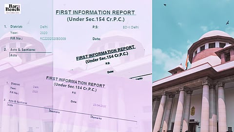 Supreme Court on FIR