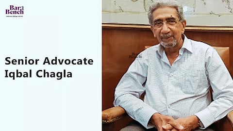 Senior Advocate Iqbal Chagla