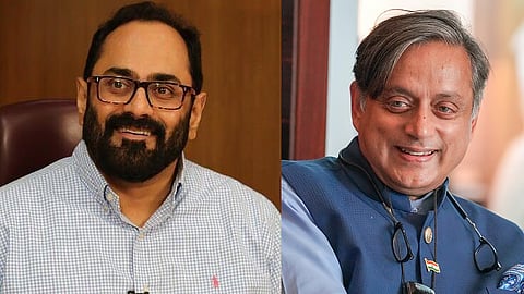 Rajeev Chandrasekhar and Shashi Tharoor