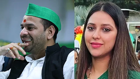 Tej Pratap Yadav and Hema Yadav