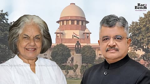 Indira Jaising and SG Tushar Mehta