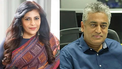 Shazia Ilmi and Rajdeep Sardesai