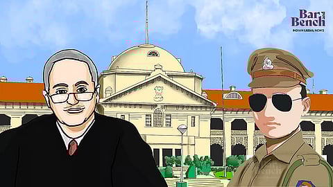 Judge and Policeman with Allahabad High Court