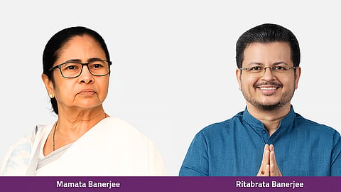 Mamata Banerjee and Ritabrata Banerjee