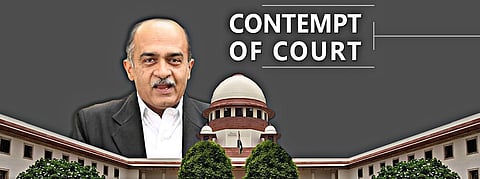 ನ್ಯಾಯಾಂಗ ನಿಂದನೆ: ಒಂದು ರೂಪಾಯಿ ದಂಡ ವಿಧಿಸಿ ಪ್ರಶಾಂತ್ ಭೂಷಣ್ ರನ್ನು ಬಿಡುಗಡೆಗೊಳಿಸಿದ ಸುಪ್ರೀಂ ಕೋರ್ಟ್