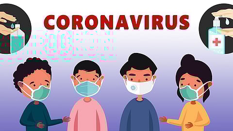 Corona masks and sanitizers
