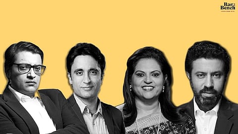 Arnab Goswami, Pradeep Bhandari, Navika Kumar, Rahul Shivshankar, Bollywood producers