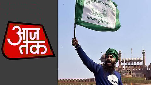 Aaj Tak, Farmers Protest