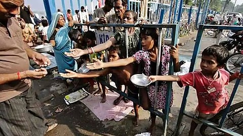 children begging