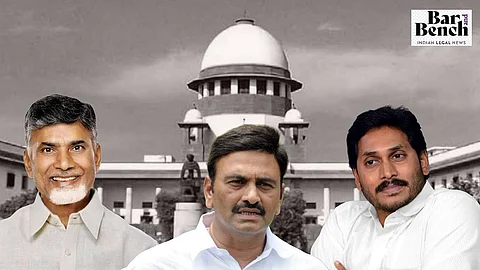 Chandrababu Naidu, Raghurama Krishnam Raju and YS Jaganmohan Reddy