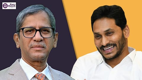 CJI Ramana and Andhra CM Jagan Reddy