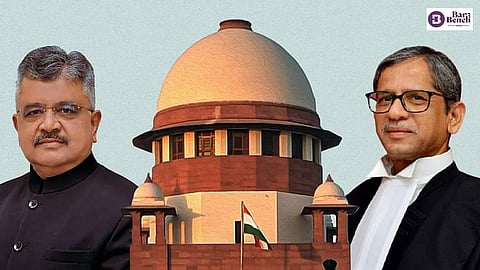 SG Tushar Mehta, Supreme court, and CJI NV Ramana