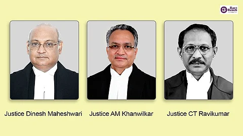 Justice Dinesh Maheshwari, Justice AM Khanwilkar and Justice CT Ravikumar
