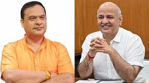 Himanta Biswa Sarma and Manish Sisodia