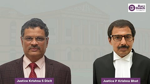 Karnataka High Court (Dharwad Bench), Justices Krishna S Dixit and P Krishna Bhat