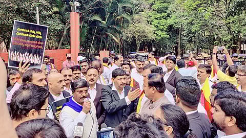 Protest at NLSIU