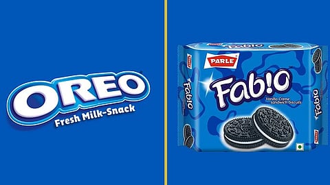 Oreo biscuits and Parle's Fabio