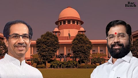 Uddhav thackeray, Eknath shinde and Supreme court