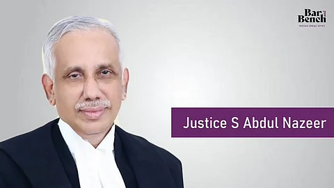 Justice S Abdul Nazeer