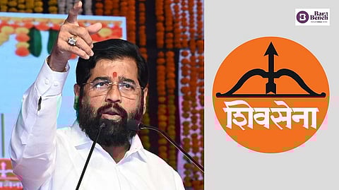 Shiv sena symbol and Eknath Shinde