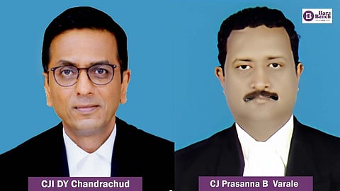 CJI D Y Chandrachud and Karnataka HC Chief Justice P B Varale