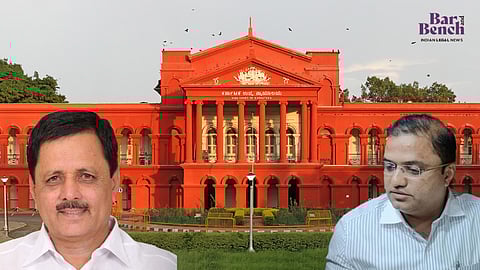 BJP MLA Madal Virupakshappa, his son Prashanth and Karnataka HC