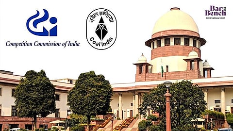 Supreme Court with Competition Commission of India and Coal India Limited logos