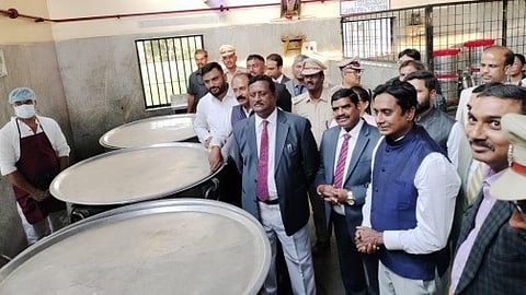 CJ Varale inspected the Jail Kitchen