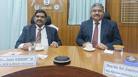 KALSA Chairman and Justice G Narendar and HCLSC Chairman K Somashekar