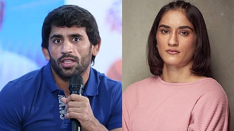Bajrang Punia and Vinesh Phogat