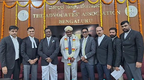 Justice Aravind facilitated by AAB