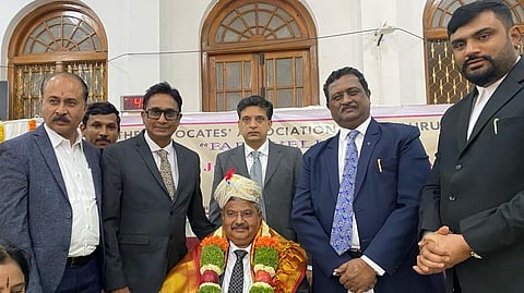 AAB facilitates Justice G Narendar. CJ P B varale present.