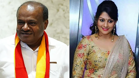 H D Kumaraswamy and Radhika Kumaraswamy