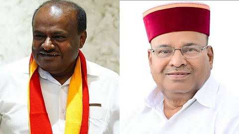 Union Minister H D Kumaraswamy & Thawar Chand Gehlot